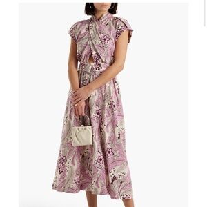 NWT Derek Lam 10 Crosby Celeste Pink Floral Print Dress - 00